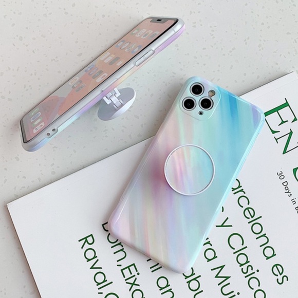 💕12/Mini/Pro/Max Tie Dye Case w Kickstand Holder💕 - Picture 6 of 7